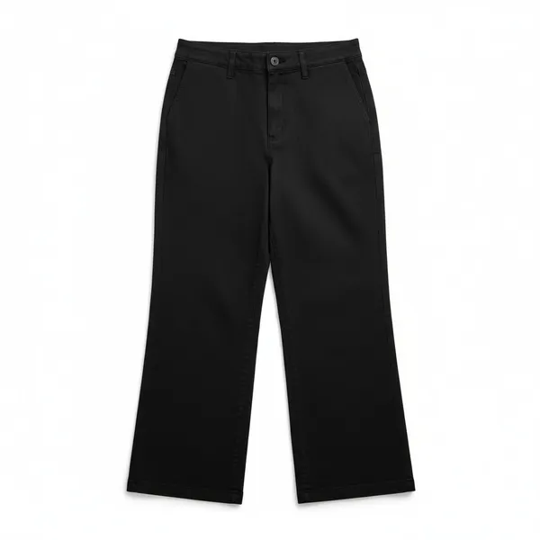 Celebrity Pink Womens Pants Size 2X Black Chino Twill Wide-Leg Hi-Rise Office - Image 6