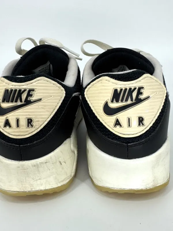 Nike Air Max Lace Up Low Top‎ Athletic Sneakers Black and White Size 10 - Image 5