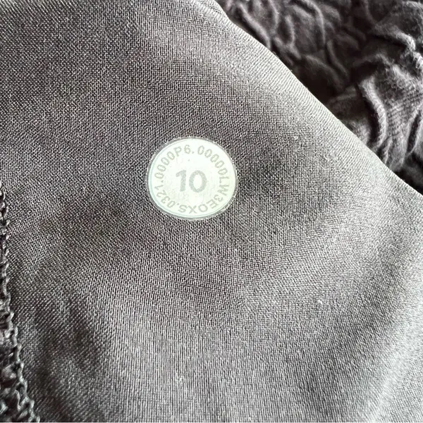Lululemon Rippled V-Neck Pullover Black Size 10 Oversized Yoga Gym Workout Comfy - Image 12