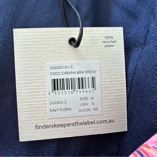 Finders Keepers Revolve Coco Cabana One Shoulder Mini Dress Size 6 NEW - Image 4