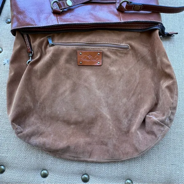 Patricia Nash Brown Leather Tote Bag - Image 11