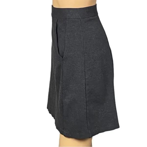 HUTCH/ANTHROPOLOGIE dark grey Ponte A-line mini skirt w/POCKETS. Size Small. EUC - Image 4
