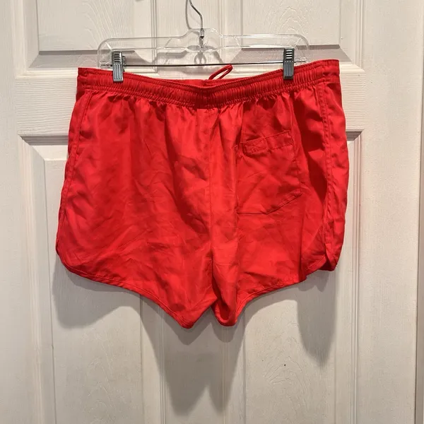 Catalina Women Swim Shorts Pink Elastic Waist Drawstring Pocket Size L Vacation - Image 4