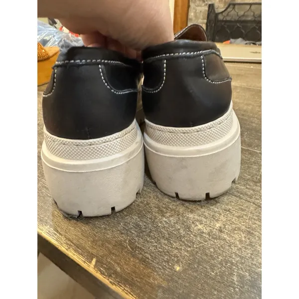 Shoe The Bear IONA CHUNKY LEATHER LOAFERS Size 8.5 Lug Sole - Image 6