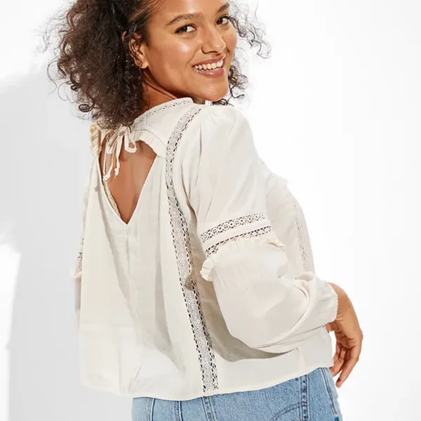 NWT American Eagle High Neck Cut Out Top - Image 3