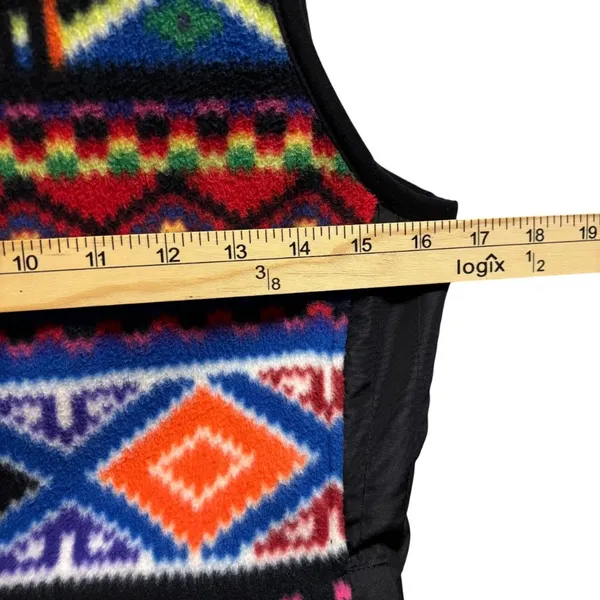 Lauren Ralph Lauren Active Fleece Aztec Print Vest Size XS Multicolor - Image 4