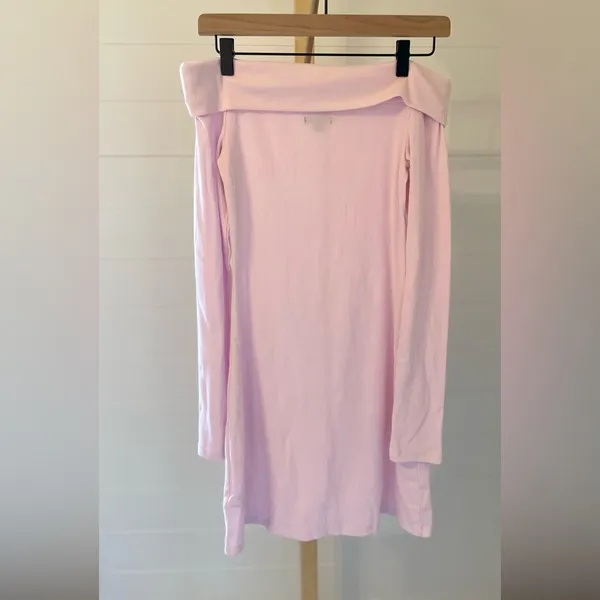 Wild Fable Women's Long Sleeve‎ Mini Bodycon Dress Light Pink Small - Image 3
