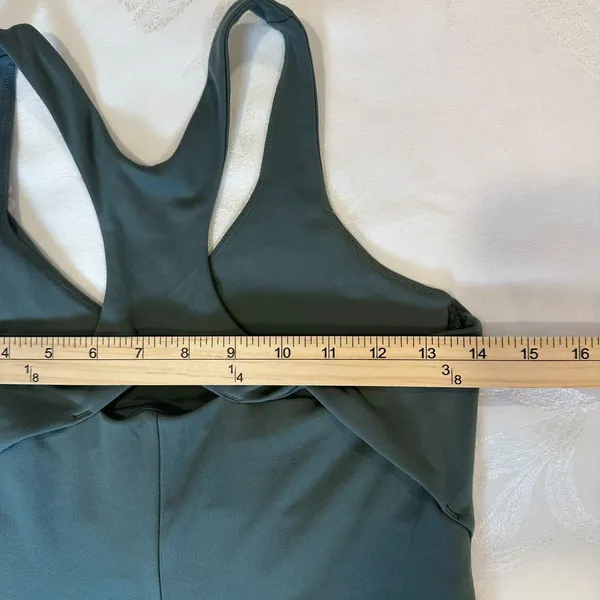 Girlfriend Collective‎ Size-M Lola Active Dress with Shorts Fog Green - Image 3