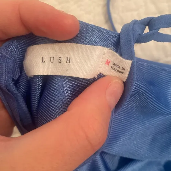 Blush Formal light blue romper - Image 3