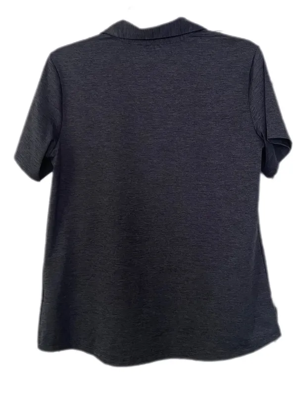 Guru Golf Heather Navy Golf Shirt Short Sleeve Johnny Collar Size Large - Image 3