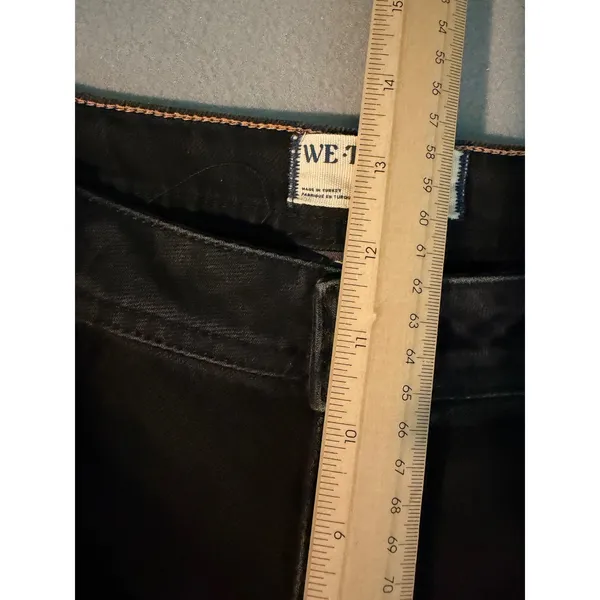 Free People We The Free Denim Shorts CRVY High Rise 28 Black Boho Festival - Image 8