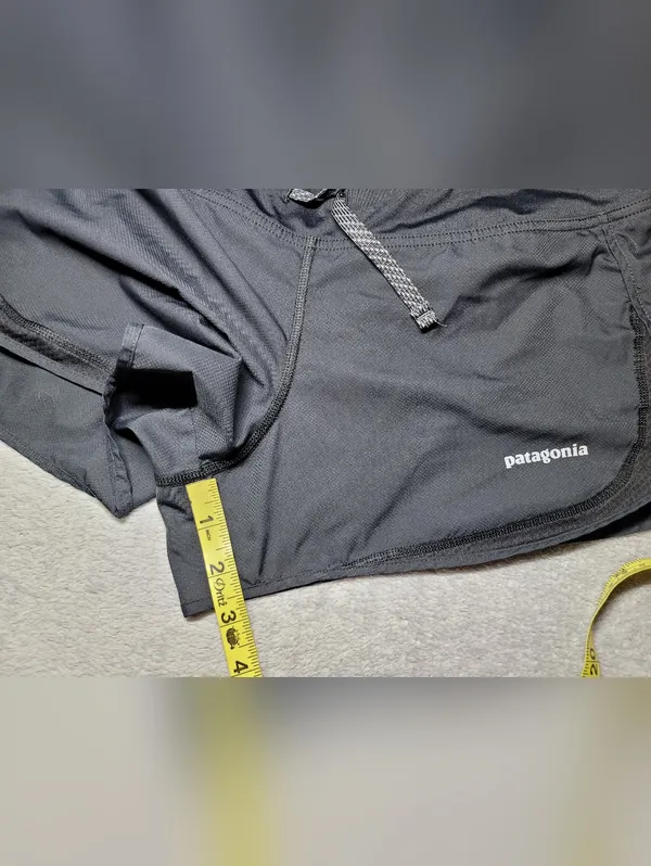 Patagonia Black Strider Running Shorts Size Medium M - Image 6