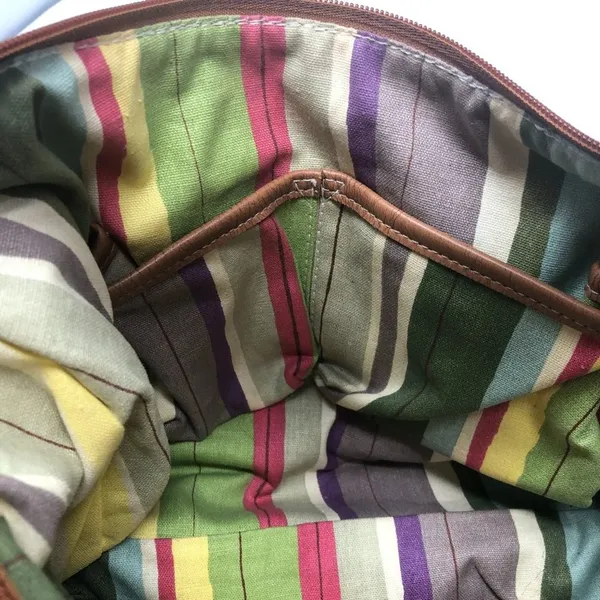 Fossil I Small Fabric/Leather Handbag - Image 7