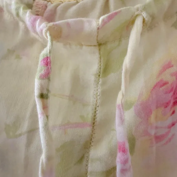 Lauren Ralph Lauren Blue Yellow Pink Floral Embroidered pajama set SZ M #2670 - Image 12