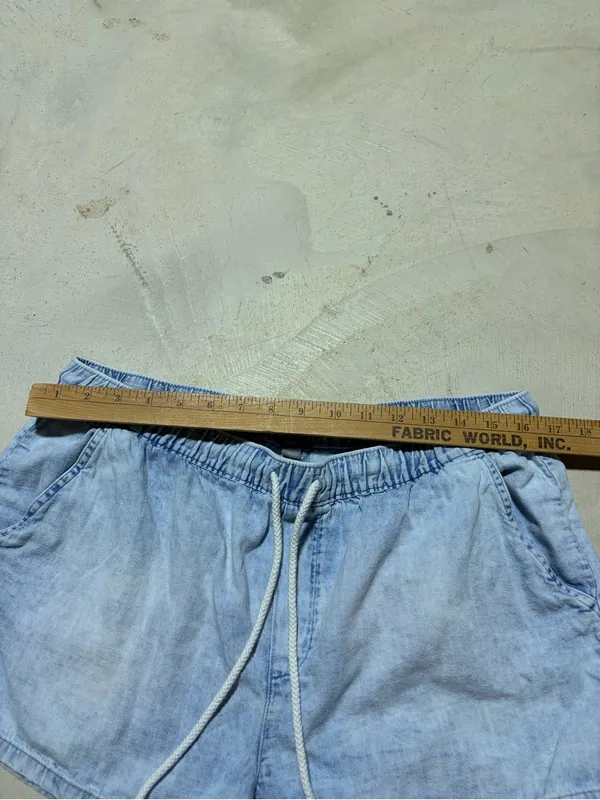 Aerie Light Blue Drawstring Women’s Shorts large - Image 6