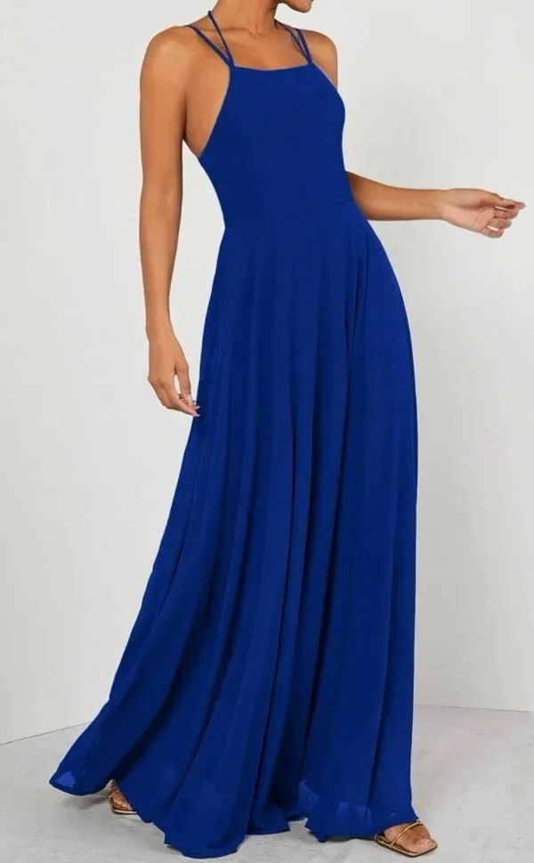 Boutique Royal Blue Maxi Dress - Image 5