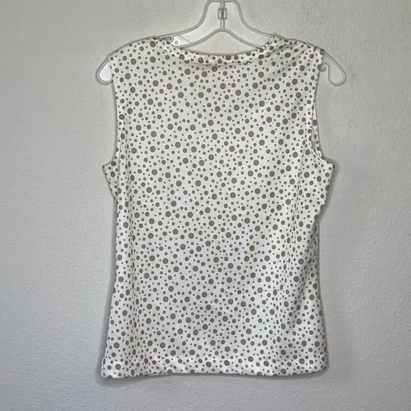 Vintage‎ Polka Dot Top Tan - Image 2