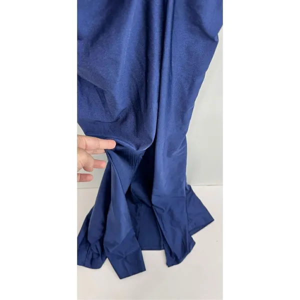 Emerald Sundae‎ Mesh Panel Maxi Dress Size Extra Small Blue Side Slit Gown NEW - Image 7