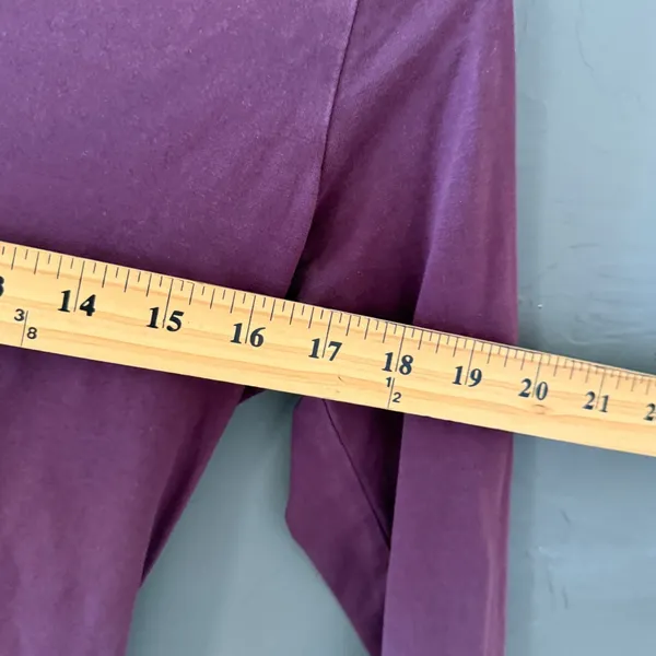 Jillanova Y2k Womens Plum Purple V-Neck Cotton Stretch Top Small Whisigoth‎ - Image 5