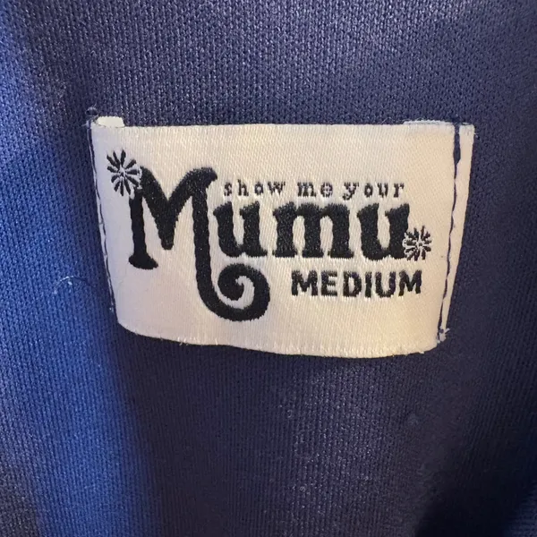 Show Me Your Mumu Hacienda Maxi Dress Size Medium Navy Blue‎ - Image 6