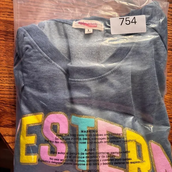Simply Southern Crewneck Women’s Sweatshirt Western‎ Barbie Size Large - Image 8