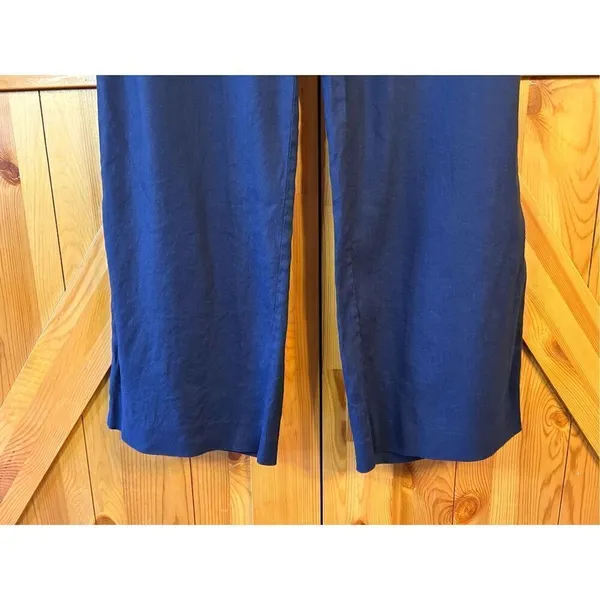 DKNY Pants Womens 6 Blue Wide Leg Pockets Dress Pants (4653) Read - Image 2