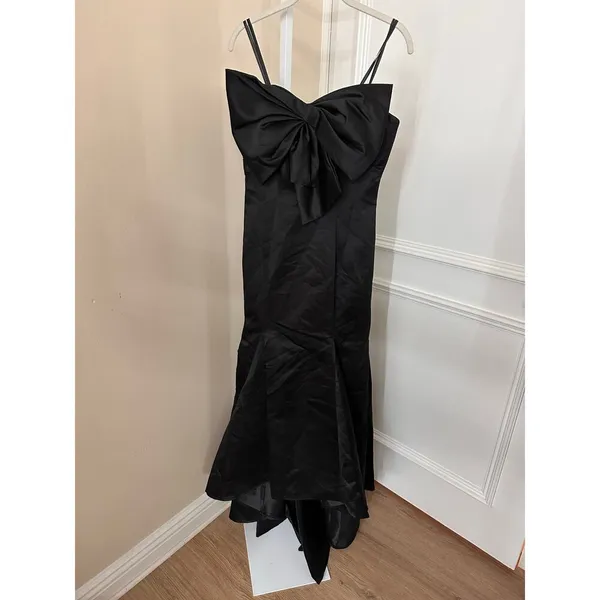NEW NWT Mac Duggal Ieena Black Strapless Bow Mermaid Gown size 6 - Image 7