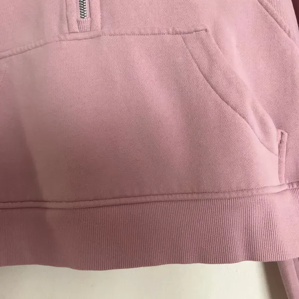 Lululemon Scuba Oversized Half-Zip Hoodie Pink Peony XS/S - Image 3