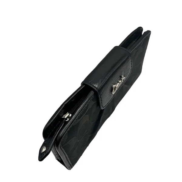 COACH Black Signature Canvas Ashley Wallet - Image 4