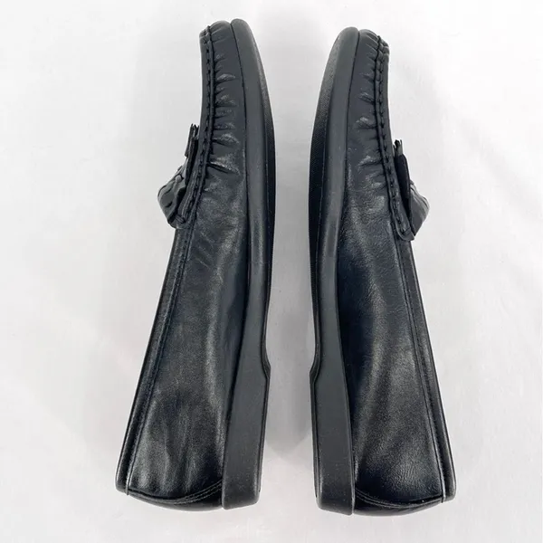 SAS Softie Black Leather Tassle and Kiltie Slip On Loafers 0073-013 Size 10 N - Image 4