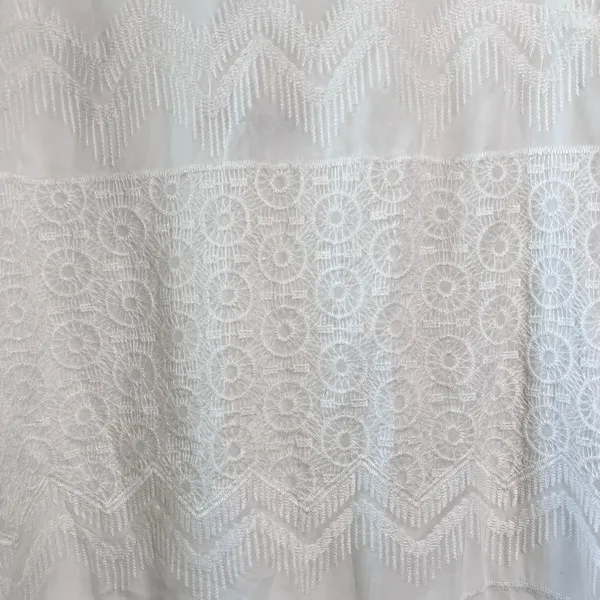 Abercrombie Fitch White Lace Embroidered Mini Dress S Boho Cottagecore‎ Summer - Image 5
