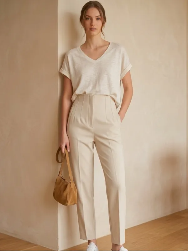Zara *NWT* Cinched Waist Pants - Image 2