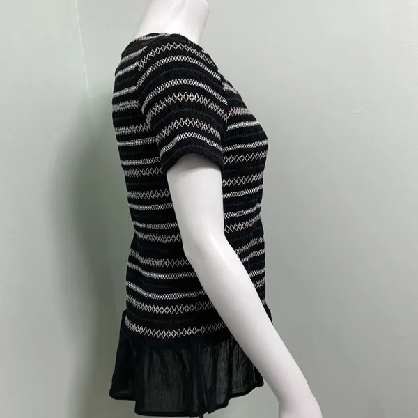 ANTHROPOLOGIE Meadow Rue Smocked Peplum Top - Image 5