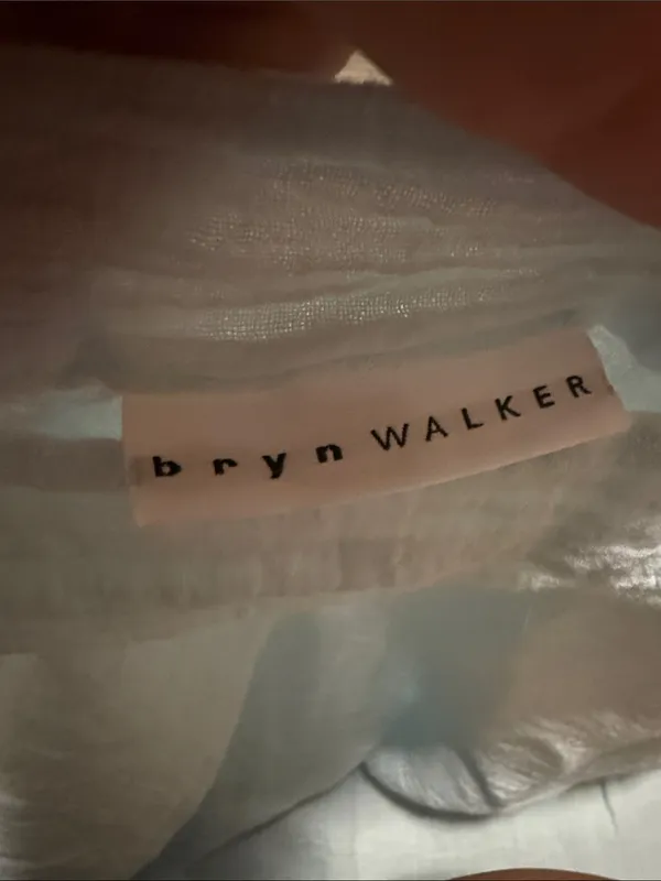 bryn Walker Soft Light Blue Short Sleeve Gauze Tee - Image 3