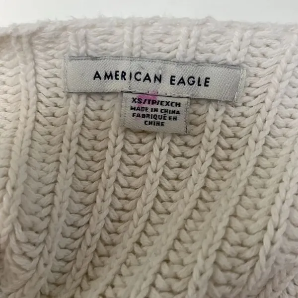 American Eagle knit oversized crop sweater.  Size XS - Image 4