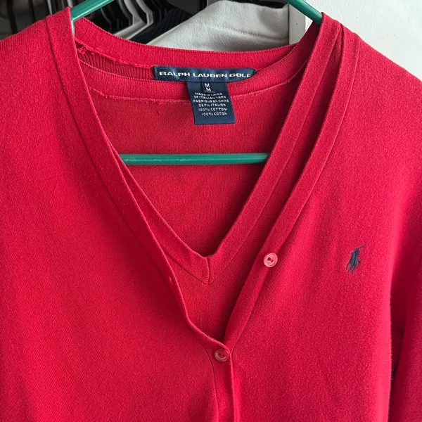 Ralph Lauren Women's 2PC. Red Cardigan - Image 6