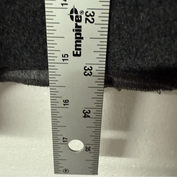 Vintage Eddie Bauer Coat Women M Gray Hood Button Front Wool Nylon Blend Pockets - Image 8