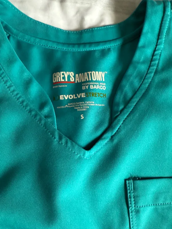 Grey's Anatomy Scrub Set Teal Blue - Image 2