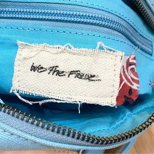Free People We The Free Blue Canvas Convertible Crossbody Bag - Image 12