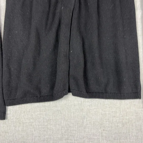Vince‎ Cardigan Womens S Black 85% Cotton 15% Cashmere Crew Neck Lightweight - Image 3