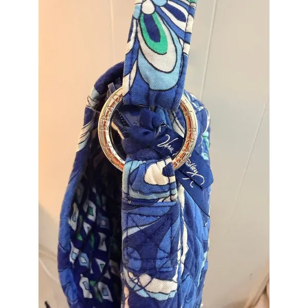 Vera Bradley Mediterranean Blue Messenger Crossbody Purse Bag - Image 4