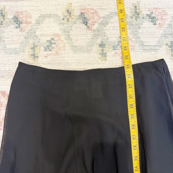 Jones NY Silk Pleated Maxi Skirt Sz 8 Dark Romantic Whimsigoth Witchy Gothic - Image 5