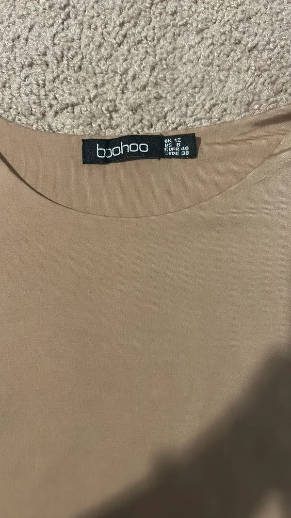 Boohoo Tan Colored Body Suit - Image 4