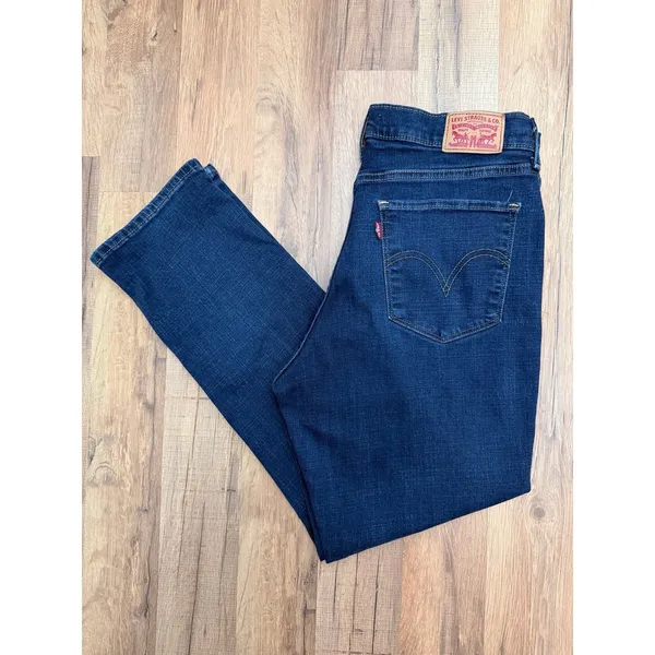 Levi's 505 Classic Straight Mid‎ Rise Jeans Blue Women's Sz 10 W30 L28 - Image 2