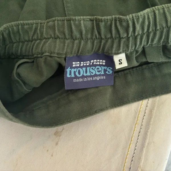 Big Bud Press Heritage Trousers, Swamp Green - Image 3