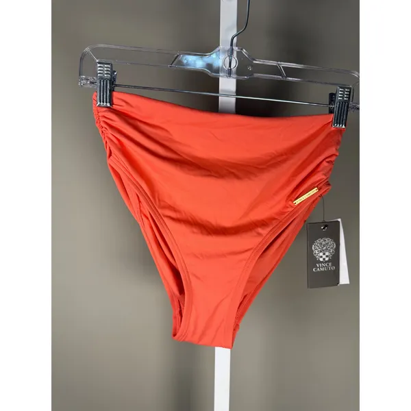 Vince Camuto Pop Coral Swim Bottoms NWT High Rise‎ Bikini XS - Image 2