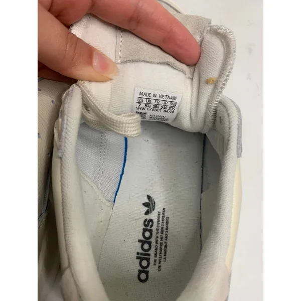 Adidas supercourt leather raw white‎ sneaker size 7 - Image 7