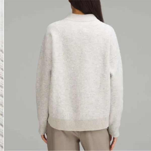 Lululemon Alpaca Wool Blend V Neck Sweater - Size Small - Image 2