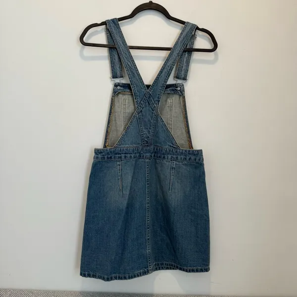 Free People - Louise Denim Skirtall Overall Skirt size 4 - Image 8