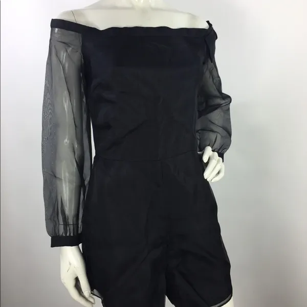 Dazy Silk Romper Black Sz XS - Image 8